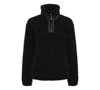 OXMO Elina Troyer Sweatshirt Herren Pullover Sweater mit Teddy Fell mit Stehkragen, Größe:M, Farbe:Black (194007)