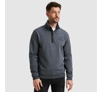 Sweater PME LEGEND, Herren, Gr. L, vintage indigo, Sweatware, Obermaterial: 95% Baumwolle, 5% Elasthan, unifarben, regular fit hüftbedeckend, Rundhals, Bündchen, Sweatshirts Sweater, mit Logo-Stickere