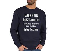 Sweater Pullover Sweatshirt Herren Damen - Karneval Fasching - Dschungelcamp Outfit Dschungel Camp Kostüm I Ich bin ein Star holt mich hier raus Kostüm - S - Dunkelblau - karnevals jungle