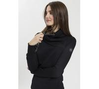 Sweater RAGWEAR "NESKA O", Damen, Gr. XS (34), schwarz (1010 schwarz), Sweatware, Obermaterial: 70% Baumwolle, 30% Polyester, kontrastfarbene Details, unifarben, figurbetont hüftbedeckend, ohne Aussch