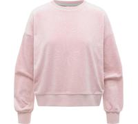 Sweater RAGWEAR "Wuss Embossed", Damen, Gr. XXL (44), rosa, Material: 94% Polyester, 6% Elasthan, oversize hüftlang, Rundhals, Ärmel ohne Ärmelschlitz Rippbündchen, Sweatshirts Sweater, kuschelig weic