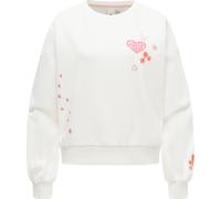 Sweater RAGWEAR "Wuss PP", Damen, Gr. L (40), elfenbeinfarben, Material: 70% Baumwolle, 30% Polyester, oversize hüftlang, Rundhals, Ärmel ohne Ärmelschlitz Rippbündchen, Sweatshirts Sweater, lässiges