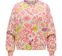 Sweater RAGWEAR "Wuss Print", Damen, Gr. XL (42), hellpink, Material: 70% Baumwolle, 30% Polyester, oversize hüftlang, Rundhals, Ärmel ohne Ärmelschlitz Rippbündchen, Sweatshirts Sweater, lässiges ove