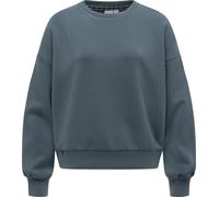 Sweater RAGWEAR "Wuss Solid", Damen, Gr. L (40), grau, Material: 47% Polyester, 47% Modal, 6% Elasthan, oversize hüftbedeckend, Rundhals, Ärmel ohne Ärmelschlitz Bündchen, Sweatshirts Sweater, lässige