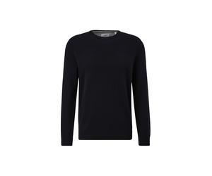 Sweater S.OLIVER "Strickpullover Basic Strickpullover 1er Pack", Herren, Gr. XXL, schwarz, Obermaterial: 100% Baumwolle CO., Sweatshirts Sweater (90787037-XXL) schwarz