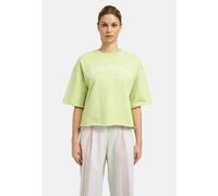 Sweater SMITH & SOUL, Damen, Gr. L, grün (spring grün), Sweatware, Material: 95% Baumwolle, 5% Elasthan, unifarben, gerade kurz, Rundhals, eingesetzt gerader Abschluss, Sweatshirts Sweater, mit Baumwo