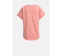 Sweater SMITH & SOUL, Damen, Gr. M, rot (coral), Single Jersey, Material: 100% Baumwolle, unifarben, relaxed fit normal, V-Ausschnitt, eingesetzt, Sweatshirts Sweater, mit offenen Kanten (64075533-M) 