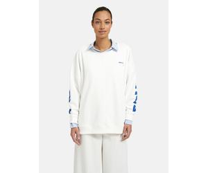 Sweater SMITH & SOUL, Damen, Gr. M, weiß (sanftes weiß), Sweatware, Material: 70% Baumwolle, 20% Modal, 10% Polyester, bedruckt, oversize normal, Rundhals, eingesetzt Rippbündchen, Sweatshirts Sweater