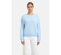 Sweater SMITH & SOUL, Damen, Gr. S, blau (sky), Sweatware, Material: 80% Baumwolle, 20% Modal, bedruckt, relaxed fit kurz, Rundhals, eingesetzt Rippbündchen, Sweatshirts Sweater, mit Baumwolle (579241