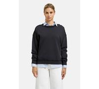 Sweater SMITH & SOUL, Damen, Gr. S, marine, Sweatware, Material: 65% Baumwolle, 35% Polyester, bedruckt, oversize normal, Rundhals, eingesetzt Rippbündchen, Sweatshirts Sweater (31622532-S) marine