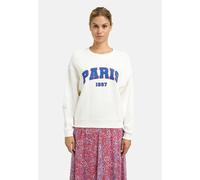 Sweater SMITH & SOUL, Damen, Gr. XL, sanftes weiß, Sweatware, Material: 80% Baumwolle, 20% Modal, bedruckt, regular fit normal, Rundhals, eingesetzt Rippbündchen, Sweatshirts Sweater, mit Flock-Print