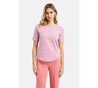 Sweater SMITH & SOUL, Damen, Gr. XS, lila (lavender), Jersey, Material: 100% Baumwolle, gestreift, regular fit normal, Rundhals, Raglanärmel gerader Abschluss, Sweatshirts Sweater, mit offenen Kanten