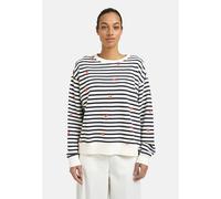 Sweater SMITH & SOUL, Damen, Gr. XXL, marine, Sweatware, Material: 80% Baumwolle, 20% Modal, bedruckt, gestreift, relaxed fit kurz, Rundhals, eingesetzt Rippbündchen, Sweatshirts Sweater, mit Baumwoll