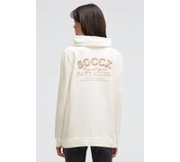 Sweater SOCCX, Damen, Gr. XL, weiß, Sweatware, Material: 100% Baumwolle, bedruckt, regular fit normal, Rundhals, eingesetzt Rippbündchen, Sweatshirts Sweater, aus Baumwolle (41874826-XL) weiß