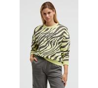 Sweater SOCCX, Damen, Gr. XS, vivid lemon, Sweatware, Material: 65% Baumwolle, 35% Polyester, bedruckt, regular fit normal, Rundhals, eingesetzt Rippbündchen, Sweatshirts Sweater, mit Baumwolle (90055