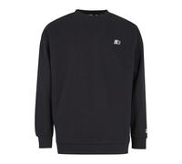 Rundhalspullover STARTER BLACK LABEL "Starter Black Label Starter USA Crew Neck", Herren, Gr. S, schwarz, 75% Baumwolle, 20% Polyester, 5% Viskose, mehrfarbig, normal, Rundhals, Pullover Rundhalspullo