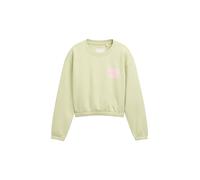 Sweater TOM TAILOR, Kinder, Gr. 176, grün (seed grün), Sweatware, Obermaterial: 70% Baumwolle, 30% Polyester, bedruckt, unifarben, lässig geschnitten hüftlang, Rundhals, elastischer Bund, Sweatshirts