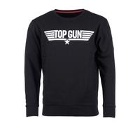 Sweater TOP GUN "PP201019", Herren, Gr. 50M, schwarz, Obermaterial: 60% Baumwolle, 40% Polyester, Sweatshirts Sweater (84828905-M) schwarz