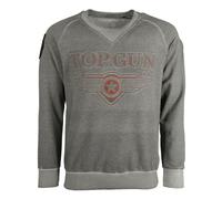 Sweater TOP GUN "TG20201131" Gr. 48 (S), grau (anthracite) Herren Sweatshirts (42714716-S)