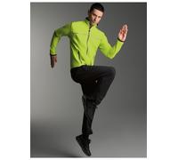 Sweater TRIGEMA "TRIGEMA Atmungsaktiver Sport- und Freizeitanzug", Herren, Gr. M, gelb (lemon), Stoff, 92% Polyester, 8% Elasthan, lang, ohne Ausschnitt, Sweatshirts Sweater (19518742-M) lemon