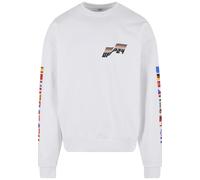 Sweater "Upscale by Mister Tee Herren Ultra Heavy Cotton Crewneck", Herren, Gr. L, weiß, 100% Baumwolle, UPSCALE BY MISTER TEE, bedruckt, Rundhals, Sweatshirts Sweater (30037025-L) weiß