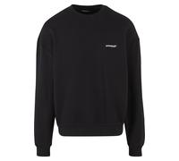 Sweater "Upscale by Mister Tee Upscale Core EMB Oversize Crewneck", Herren, Gr. XS, schwarz, 100% Baumwolle, UPSCALE BY MISTER TEE, bedruckt, Rundhals, Sweatshirts Sweater (21297710-XS) schwarz