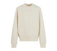 Sweater URBAN CLASSICS "Urban Classics Boys Light Terry Crew", Jungen, Gr. 110/116, sandweiß, 75% Baumwolle, 25% Polyester, unifarben, Rundhals, Sweatshirts Sweater (17140928-110) sandweiß