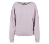 Sweater URBAN CLASSICS "Urban Classics Damen Ladies Chunky Fluffy Sweater", Damen, Gr. XS, softlila, 73% Polyacryl, 27% Polyester, unifarben, Rundhals, Sweatshirts Sweater (46643660-XS) softlila