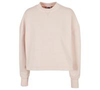 Urban Classics Ladies Heavy Terry Garment Dye Crewneck in Gr. S in Pink