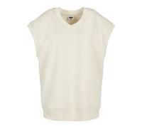 Sweater URBAN CLASSICS "Urban Classics Damen Ladies Oversized Sweat Slipover", Damen, Gr. M, sandweiß, 65% Baumwolle, 35% Polyester, unifarben, V-Ausschnitt, Sweatshirts Sweater (54191818-M) sandweiß