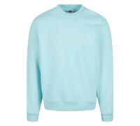 Urban Classics Sweatshirt Fluffy Crewneck – Relaxed Fit, 70% Baumwolle/30% Polyester – Berylblau M