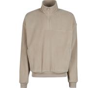 Urban Classics Herren Sweatshirt Polar-Fleece Troyer Basic 100% Polyester Sand 3XL