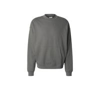 Sweater URBAN CLASSICS "Urban Classics Herren Boxy Pocket Crew", Herren, Gr. XL, schwarzshadow, 100% Baumwolle, unifarben, Rundhals, Sweatshirts Sweater (82668012-XL) schwarzshadow
