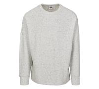 Sweater URBAN CLASSICS "Urban Classics Herren Cut On Sleeve Naps Interlock Crew", Herren, Gr. S, lightgrau, 94% Baumwolle, 3% Polyester, 3% Elasthan, unifarben, Rundhals, Sweatshirts Sweater (93643518