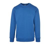 Sweater URBAN CLASSICS "Urban Classics Herren Organic Basic Crew", Herren, Gr. S, sportyblau, 100% Baumwolle, unifarben, Rundhals, Sweatshirts Sweater (60022930-S) sportyblau