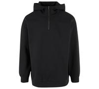Sweater URBAN CLASSICS "Urban Classics Herren Zipped High Neck Hoody", Herren, Gr. M, schwarz, 80% Baumwolle, 20% Polyester, unifarben, Sweatshirts Sweater (83842123-M) schwarz