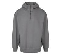 Sweater URBAN CLASSICS "Urban Classics Herren Zipped High Neck Hoody", Herren, Gr. M, schwarzshadow, 80% Baumwolle, 20% Polyester, unifarben, Sweatshirts Sweater (39205204-M) schwarzshadow