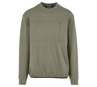 Urban Classics Scuba Zip Pocket Crew palegreen, XXL