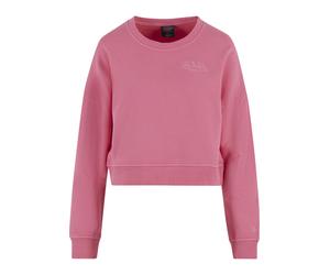 Sweater VON DUTCH "Von Dutch MORGAN SWEAT", Damen, Gr. XS, rosa (pink), 100% Baumwolle, unifarben, Rundhals, Sweatshirts Sweater (35912140-XS) pink