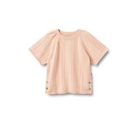 Sweater WHEAT "WHEAT Knit Pullover S/S Vilna", Mädchen, Gr. 122, powder, 100% Baumwolle, unifarben, Rundhals, Sweatshirts Sweater (71107535-122) powder