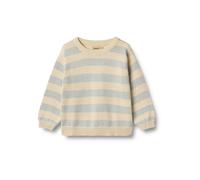 Sweater WHEAT "WHEAT Strickpullover Morgan", Jungen, Gr. 110, soft blau stripe, 100% Baumwolle, Rundhals, Sweatshirts Sweater (13732448-110) soft blau stripe