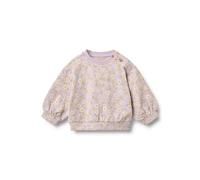 Sweater WHEAT "WHEAT Sweatshirt L/S Lia", Mädchen, Gr. 80, lavender daisies, 100% Baumwolle, Rundhals, Sweatshirts Sweater (37454437-80) lavender daisies