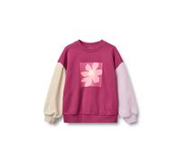 Sweater WHEAT "WHEAT Sweatshirt L/S print Elliot", Mädchen, Gr. 128, pink (magenta), 100% Baumwolle, unifarben, Rundhals, Sweatshirts Sweater (92435369-128) magenta