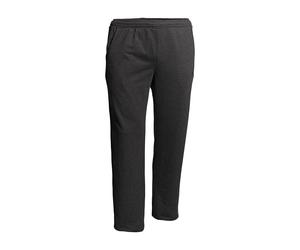 Sweathose AHORN SPORTSWEAR, Herren, Gr. 3XL, EURO-Größen, grau (anthrazit, meliert), 70% Baumwolle, 30% Polyester, bestickt, meliert, lang, Hosen Sweathose, in schlichtem Design (70841126-XXXL) anthra