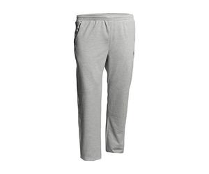Sweathose AHORN SPORTSWEAR, Herren, Gr. 4XL, EURO-Größen, grau (grau, meliert), 70% Baumwolle, 30% Polyester, bestickt, meliert, lang, Hosen Sweathose, in schlichtem Design (20505967-4XL) grau, melier
