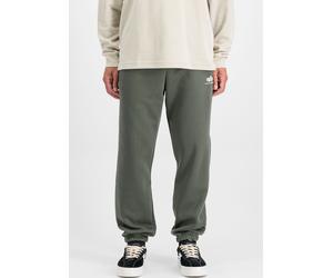 Sweathose ALPHA INDUSTRIES "Basic Jogger Small Logo II", Herren, Gr. S, N-Gr, grün (schwarz olive), Sweatware, Obermaterial: 80% Baumwolle, 20% Polyester, bedruckt, slim fit lang, Hosen Sweathose (932
