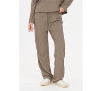 Sweathose ATHLECIA "Cardall", Damen, Gr. 42, EURO-Größen, beige (braun), 66% Polyester, 28% Viskose, 6% Elasthan, unifarben, lang, Hosen Sweathose, Komfort (26121564-42) braun