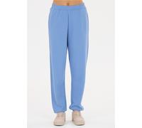Sweathose ATHLECIA "Crecy", Damen, Gr. 34, EURO-Größen, blau (himmelblau), 50% Baumwolle, 48% Polyester, 2% Elasthan, unifarben, lang, Hosen Sweathose, im entspannten und weichen Design (84875443-34)