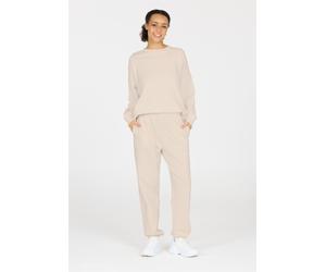 Sweathose ATHLECIA "Crecy", Damen, Gr. 40, EURO-Größen, grau, 50% Baumwolle, 48% Polyester, 2% Elasthan, unifarben, lang, Hosen Sweathose, im entspannten und weichen Design (71455816-40) grau