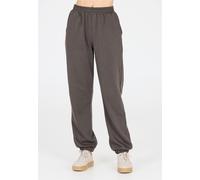 Sweathose ATHLECIA "Giannis", Damen, Gr. 34, EURO-Größen, grau (anthrazit), 65% Polyester, 35% Baumwolle, unifarben, lang, Hosen Sweathose, mit bequemem Dehnbund (18558819-34) anthrazit